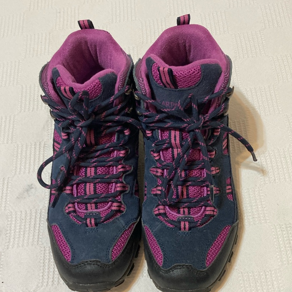 BEAR PAW PINK AND NAVY ATHLETIC SHOES WITH RUGGED DESIGN